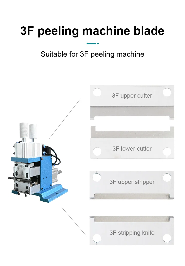 Special Durable blade, 3F Cable core wire stripping pneumatic machine blade Cuchilla duradera especial, cuchilla de máquina neumática de pelado de alambre con núcleo de cable 3F