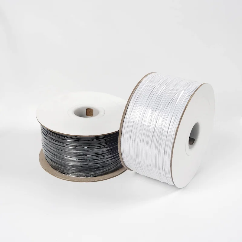  White Black Pe Gang Twisted, Wire Tie Plastic Packing Garden Twist Tie, Metal Cable Tie 