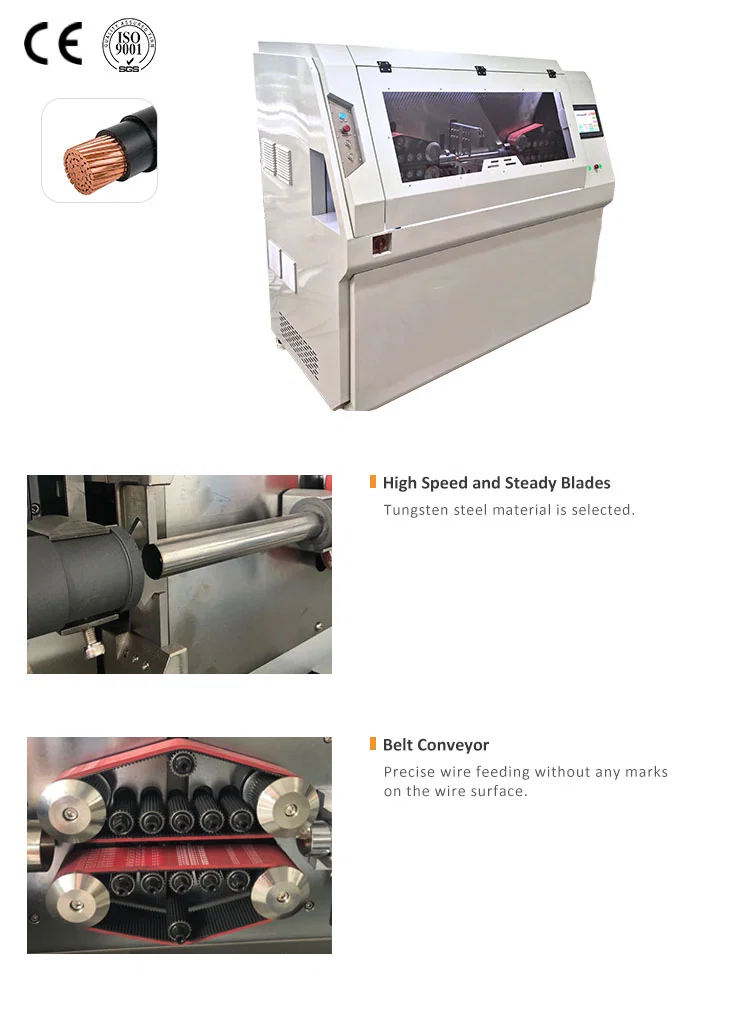 Máquina peladora y cortadora de cables, pelacables, máquina de corte y pelado de cables