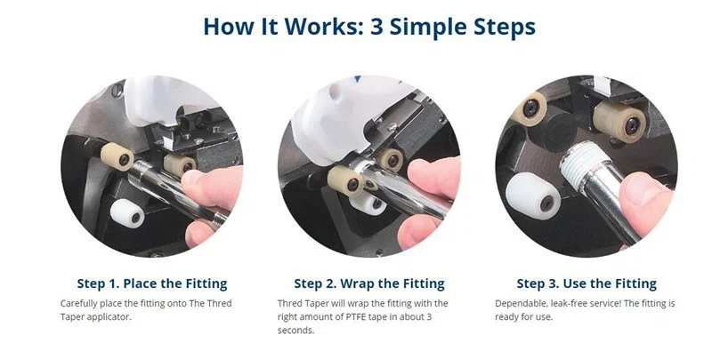 Máquina envolvedora de cinta de teflón de roscas de tubería