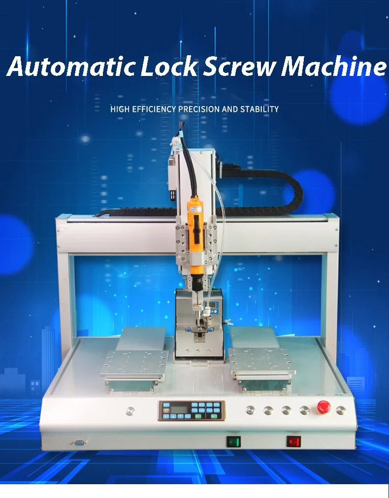 Máquina de atornillado automático de bloqueo de escritorio Máquina de atornillado automático Tornillo de fijación automática, Máquina de fijación de tornillos, Robot de destornillador, Robot de ensamblaje de bloqueo de tornillo 