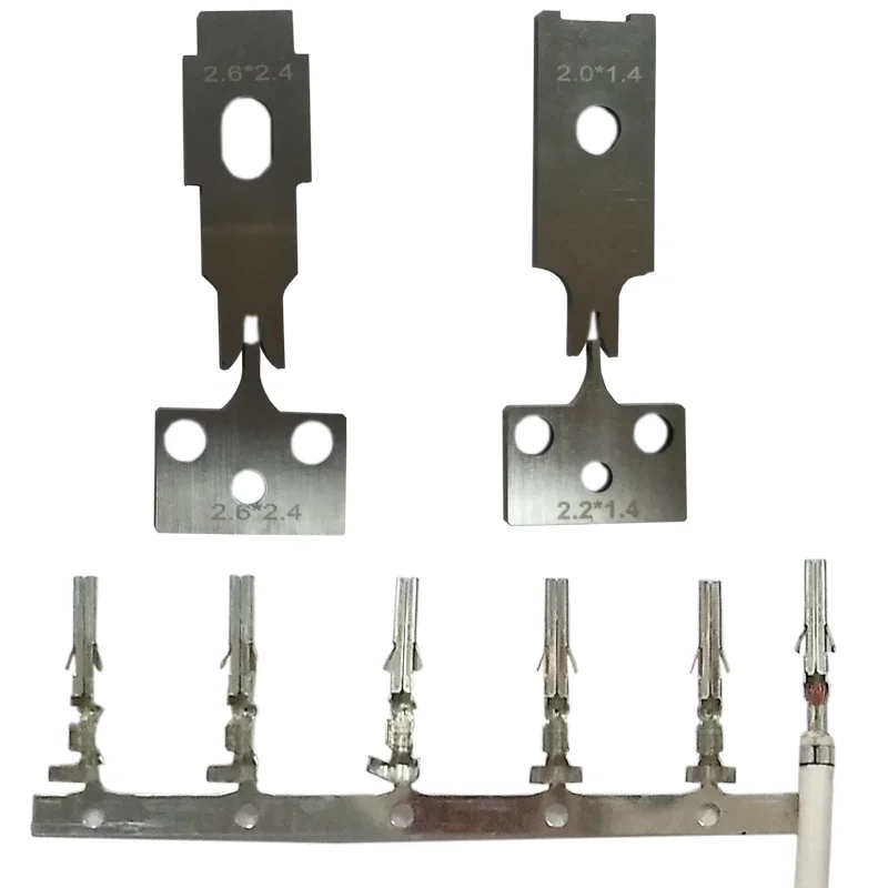 Terminal Crimping Blade, Terminal Crimping Blade And Cutter, Knife Blades And Cutter For Electric Terminal Crimping Cuchilla de engarzado de terminales, cuchilla de engarzado de terminales y cortador, cuchillas y cortador para engarzado de terminales eléctricos