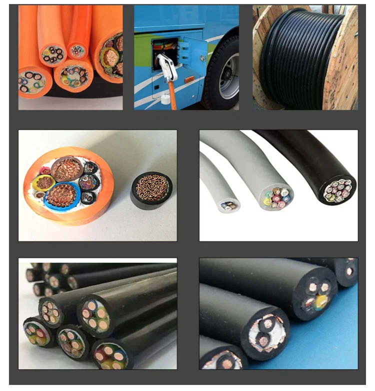 Exhibición de muestra de la máquina cortadora de cable grande, la máquina cortadora de cable para automóvil de nueva energía, la máquina cortadora de alambre 