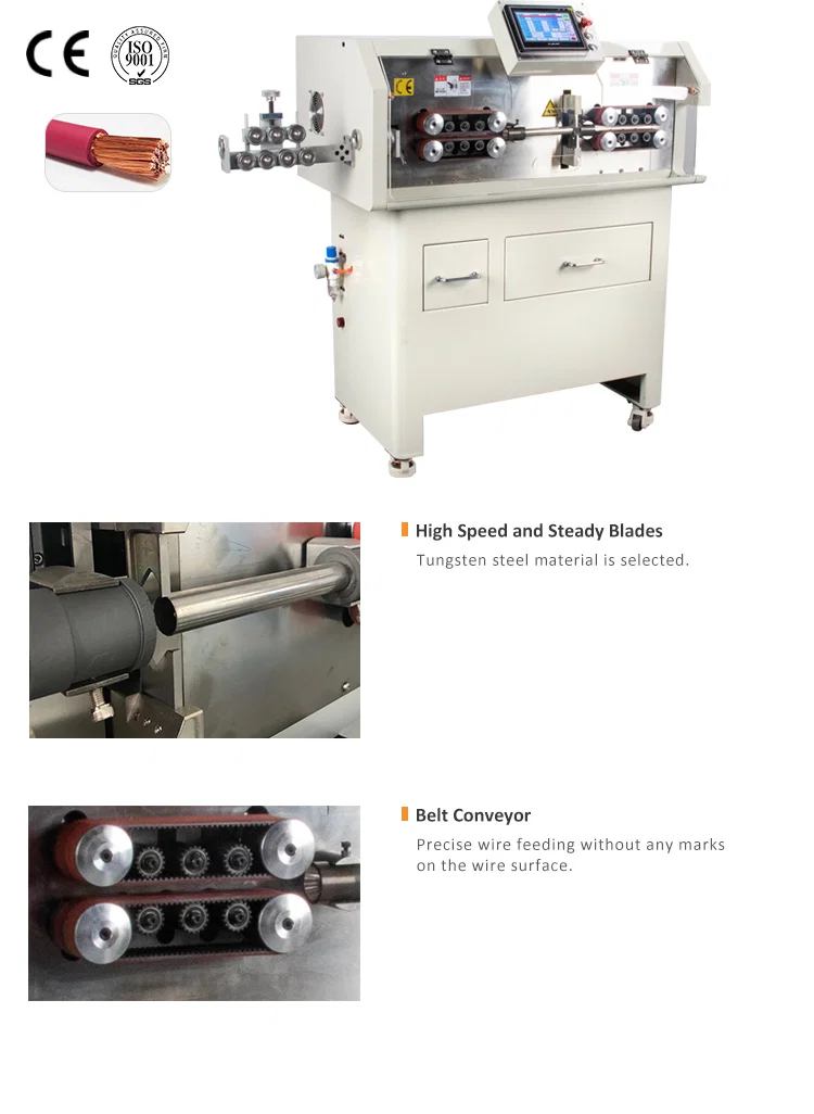 Máquina de corte y pelado de chaquetas de cable de 150 mm2 WPM-MAX3, máquina peladora automática de cables, máquina peladora de alambres y cables, máquina peladora de alambre revestido de PVC