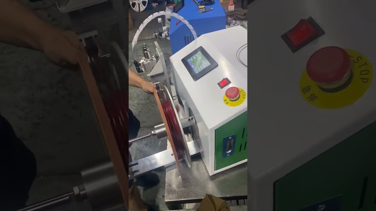 Automatic Traversing Wire Winding and Coiling Machine #factory #machine