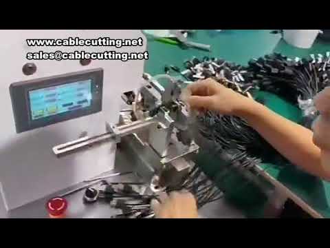 Wire Folding and Labeling Machine for Round Tube Liquid Eyewirer Data Wires