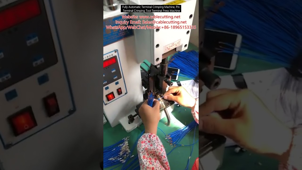 Fully Automatic Terminal Crimping Machine, Pin Terminal Crimping Tool Terminal Press Machine