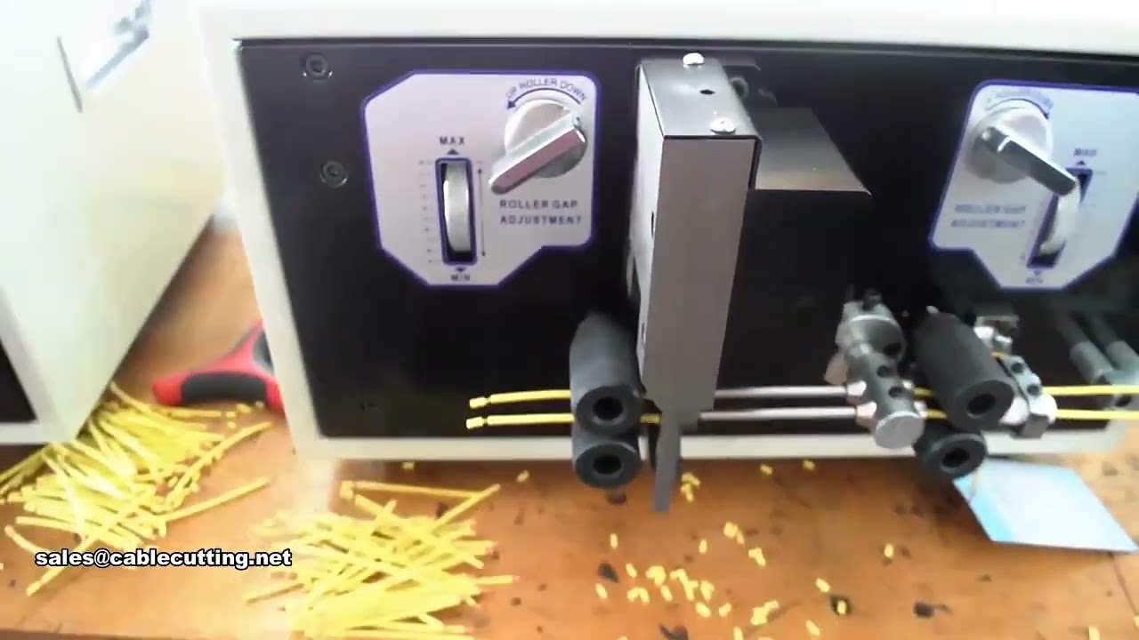 Double Cable Cut And Strip Machine Wire Stripping Machine Electric Computer Cable Cut Machine