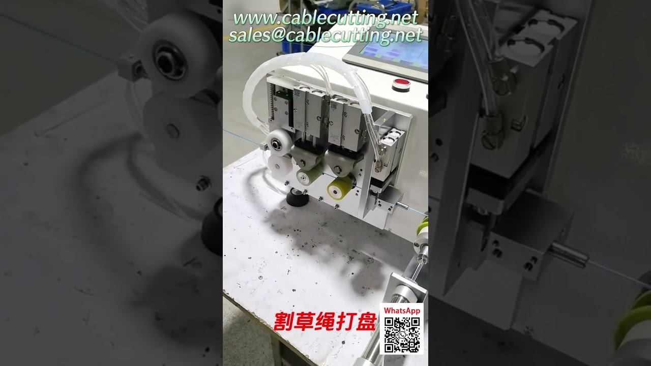 Automatic Trimmer Line Spooling Machine  See it Traverse, Meter, and Cut