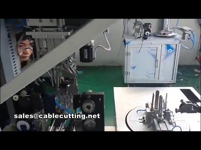 Video line small circle type cable binding wire winding machine