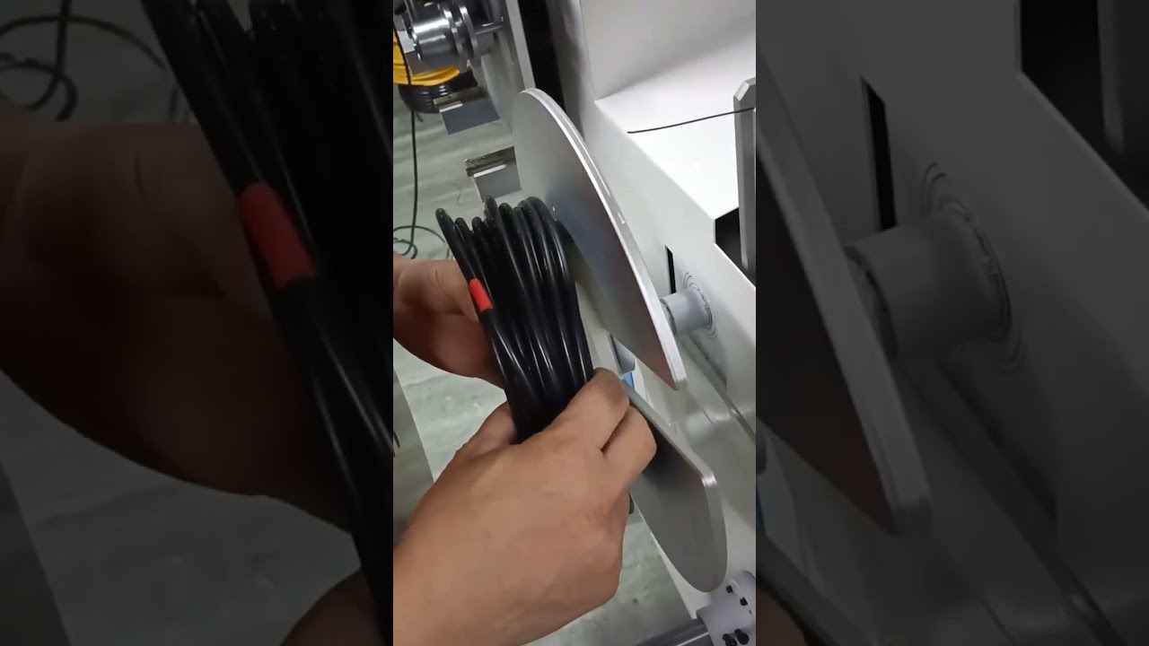 Automatic Meter Counting, Sorting, Cutting, Wire Winding & Coiling All in One Machine #automobile