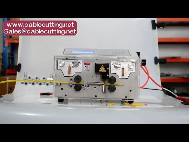 Automatic cable cutting stripping machine  wire processing cutting and stripping device