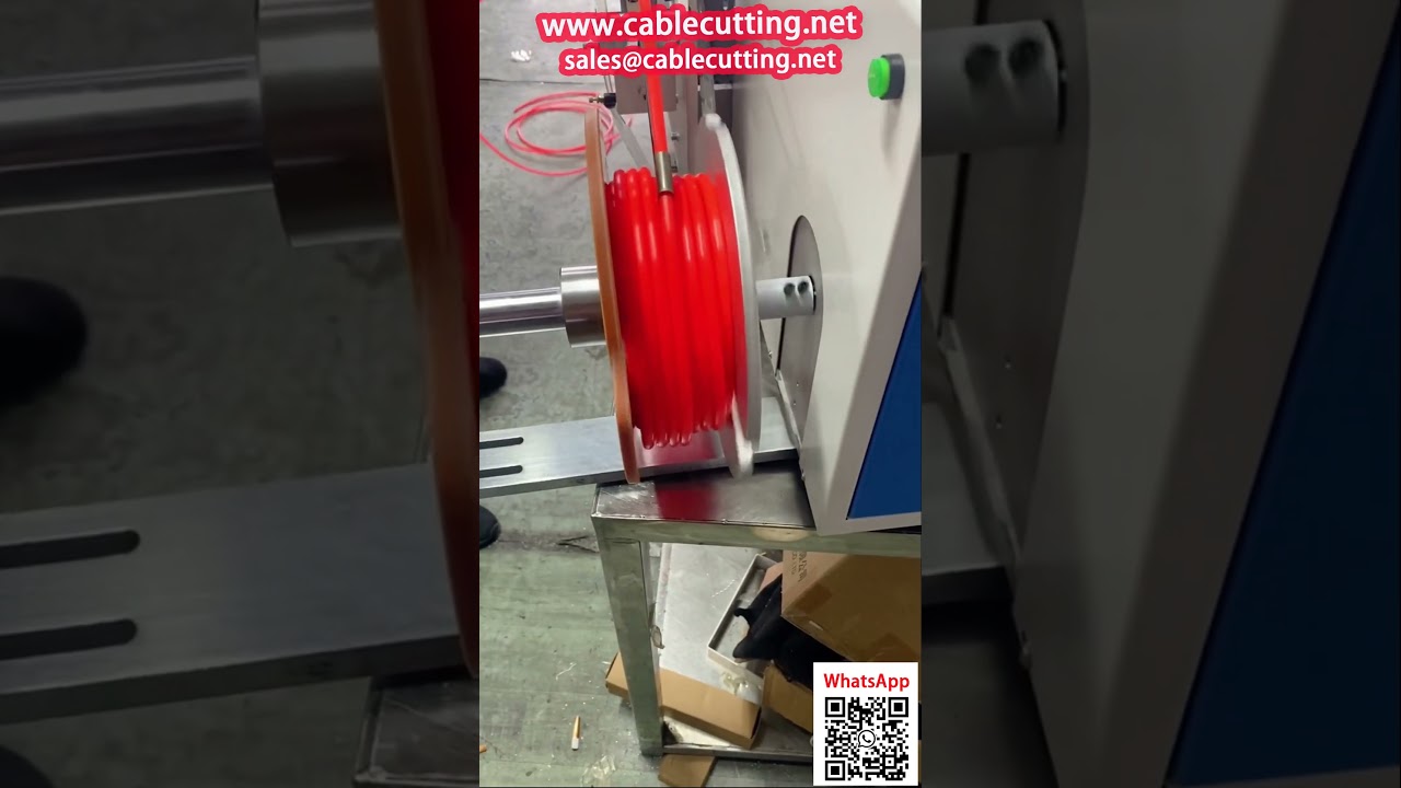 Станок для ПЭ труб Все в одном Счетчик, укладка, бухтовка, резка