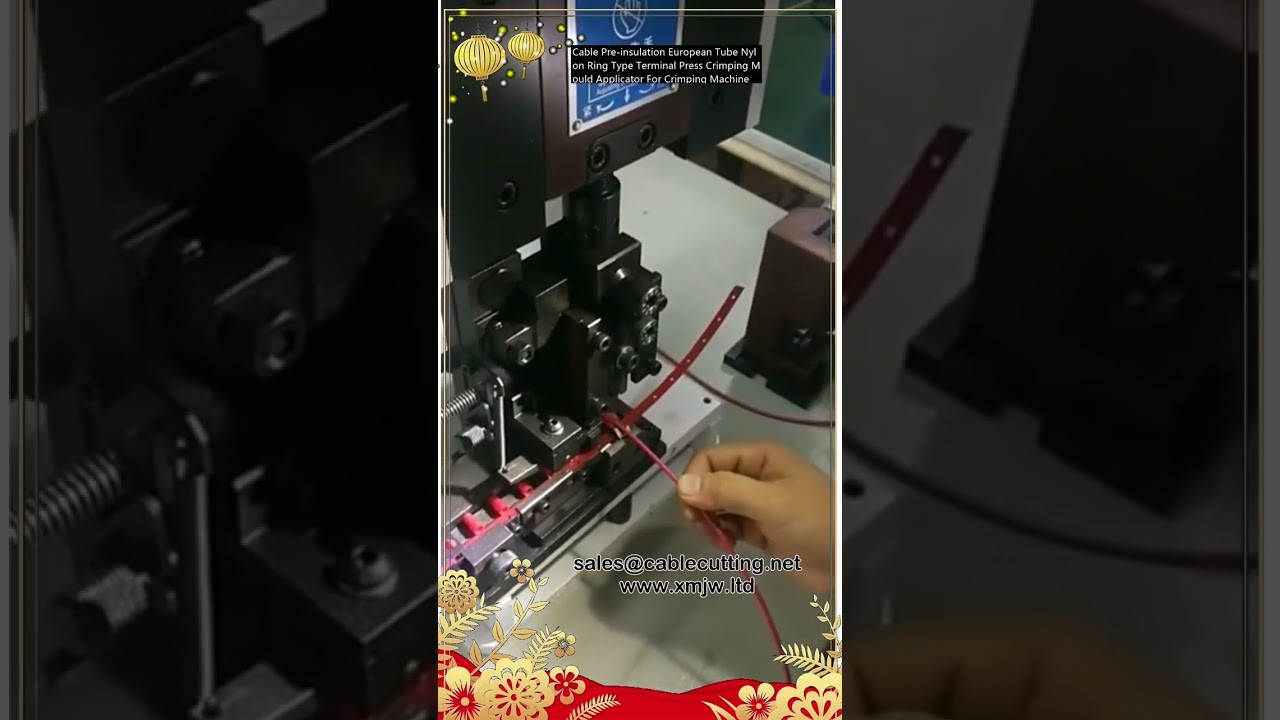 Cable Pre insulation European Tube Nylon Ring Type Terminal Press Crimping Mould Applicator