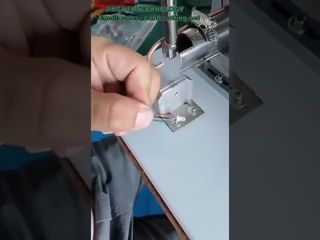 Semi Automatic USB data cable making equipment small soldering machine for connectors USB A micro li