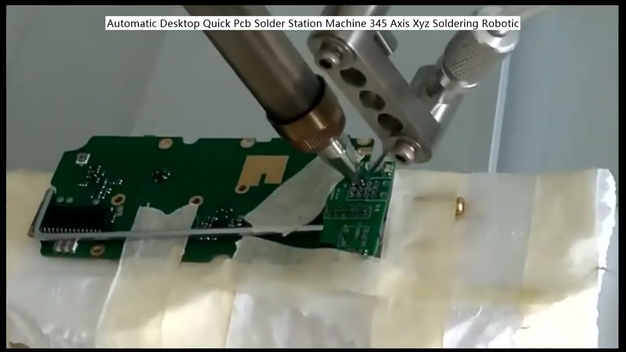 Automatic Desktop Quick Pcb Solder Station Machine 345 Axis Xyz Soldering Robotic
