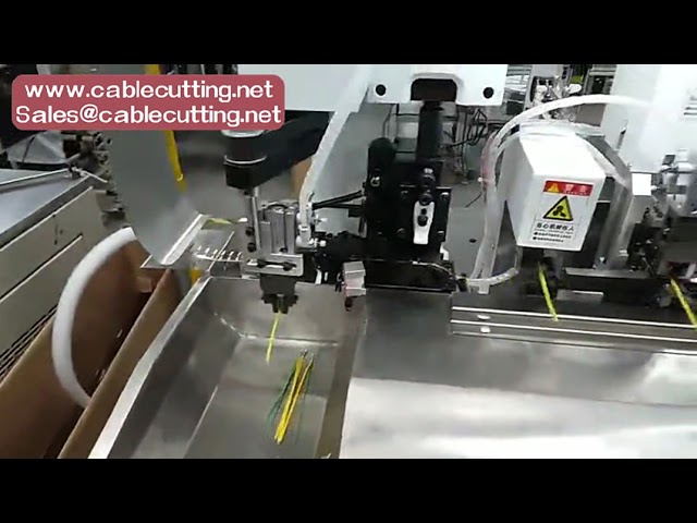 Fully Automatic P-X-2-T Pressure Wire Stripping and Crimping Machine