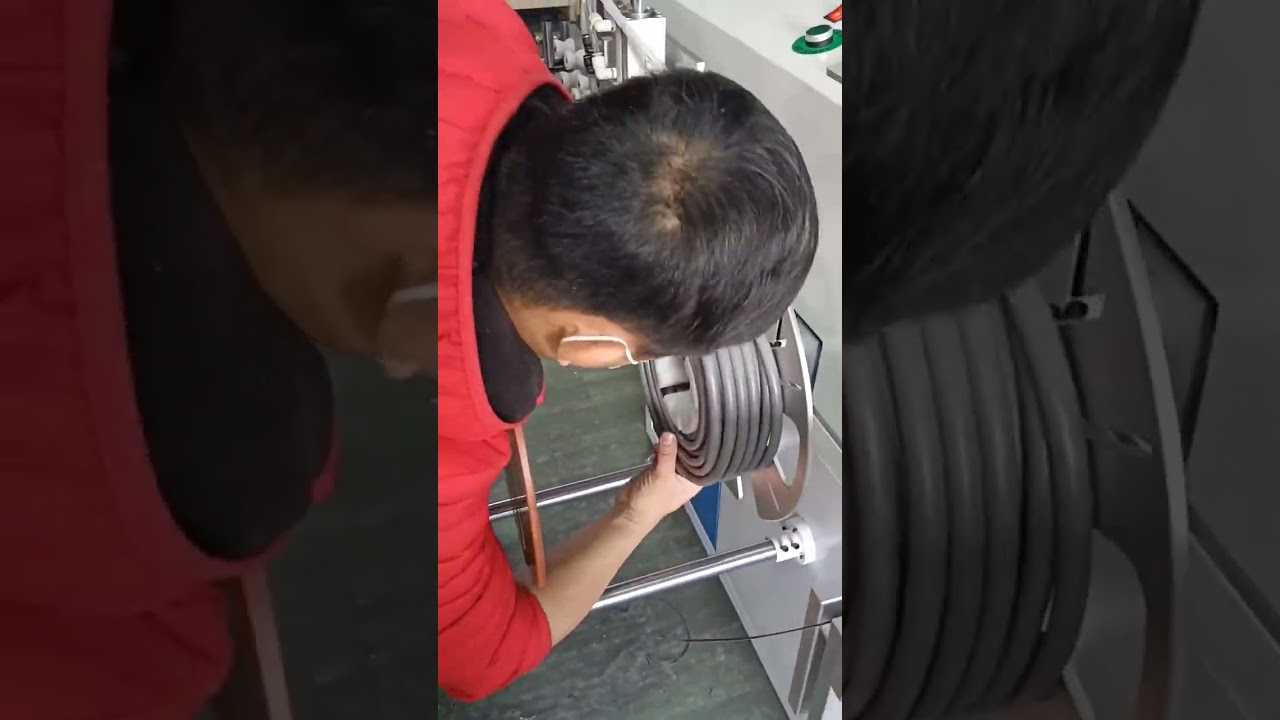 Automatic Hose Meter Counting, Sorting, Cutting & Coiling Machine with Precise Metering