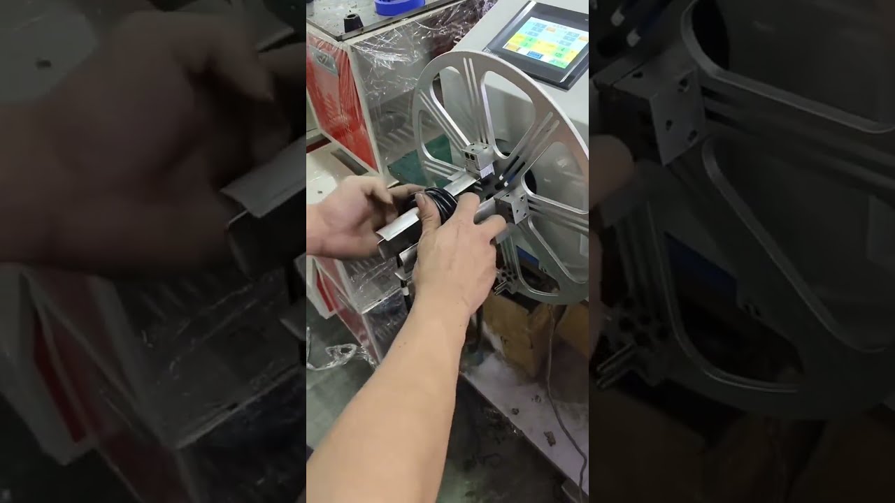 Wire Winding and Tying Machine with HeadTail Retention Feature #factory #machine