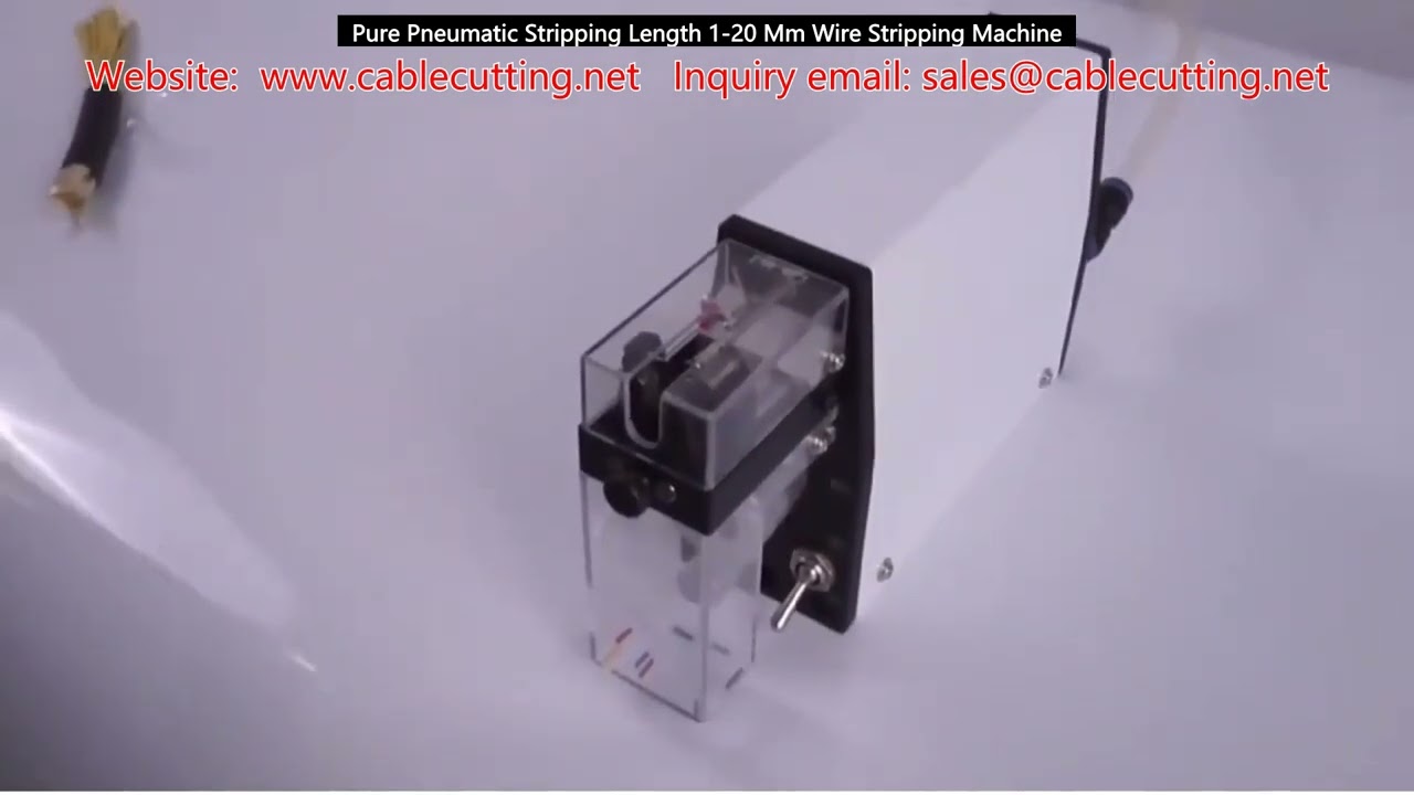 Pure Pneumatic Stripping Length 1 20 Mm Wire Stripping Machine