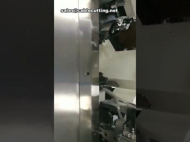 Three Ends Two Wires Cut Strip Combined Terminal Crimping Machine, Automatic Wire Stripping Machine,