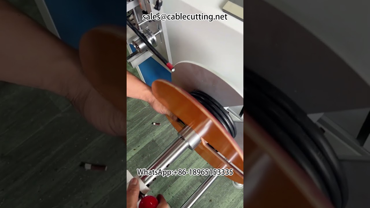 High power large square power cord counting metre rewinding and cutting, large rolls divided into sm