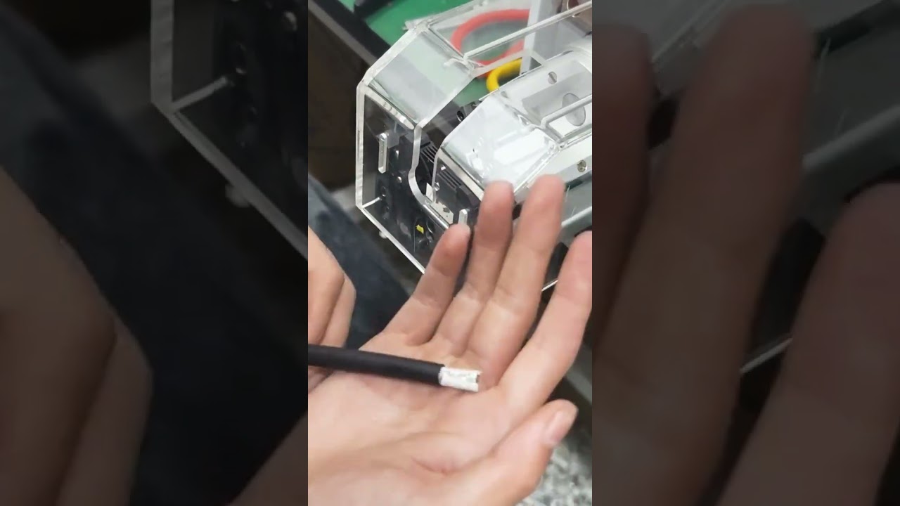 Semi-Automatic Coaxial Rotary Wire Stripping Machine for Factory Automation
