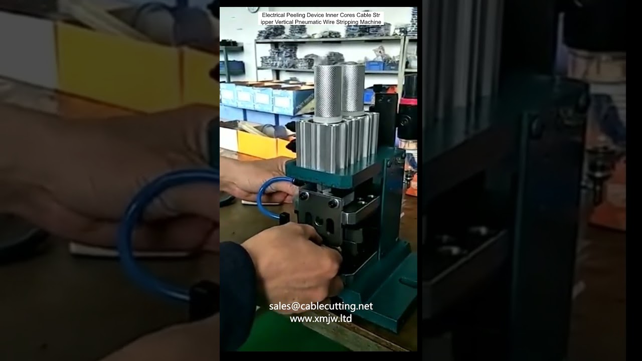 Vertical Pneumatic Wire Stripping Machine - Electrical Cable Peeler for Inner Cores