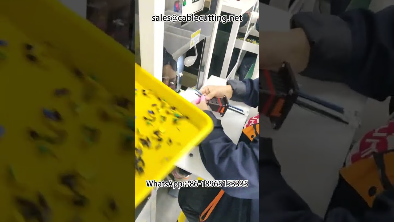 Harness processing Equipment #manufacturers of new energy vehicles on site shooting bulk particle te