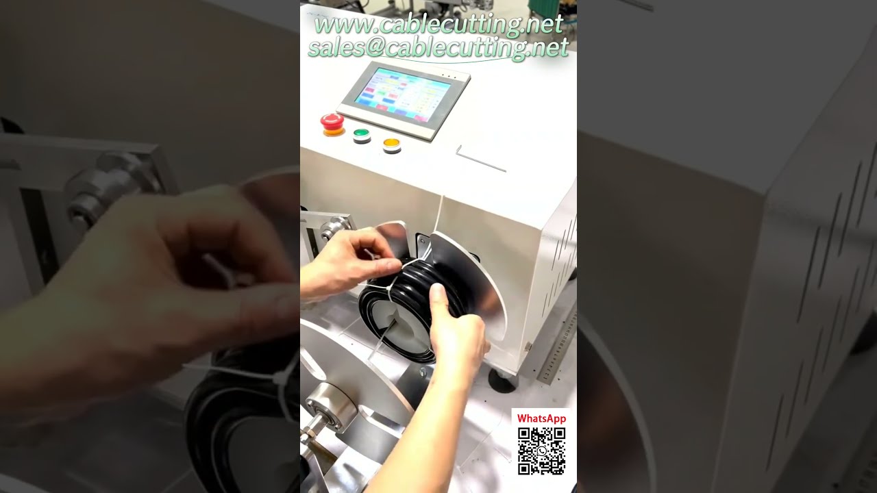 Automatic Air Hose Coiling Machine  Metering, Traversing & Cutting in One