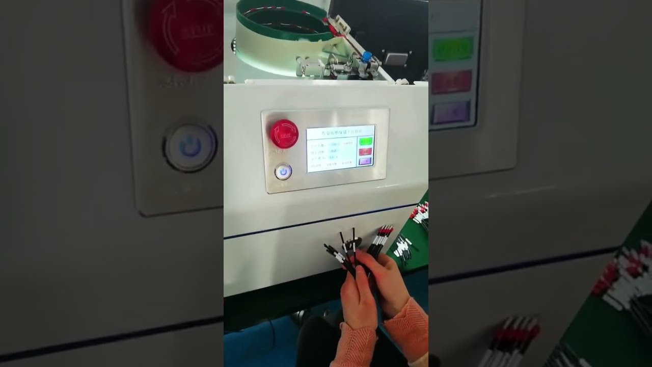 Tube Terminal Crimping Machine Equipment Function #machine #cablewirestrippingmachine #factory#tools