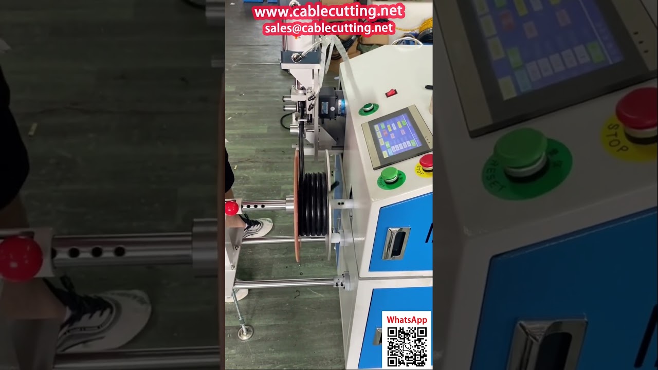 Станок для намотки и резки кабеля 14 мм в оболочке со счетчиком