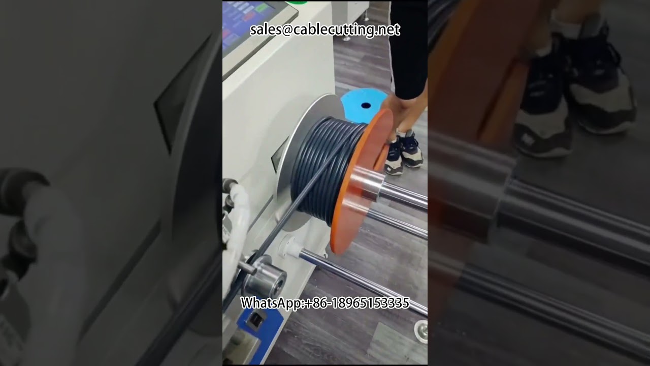 Large roll to small roll rewinder #Rewinder #Wire processing #Wire and cable manufacturer #Wire harn