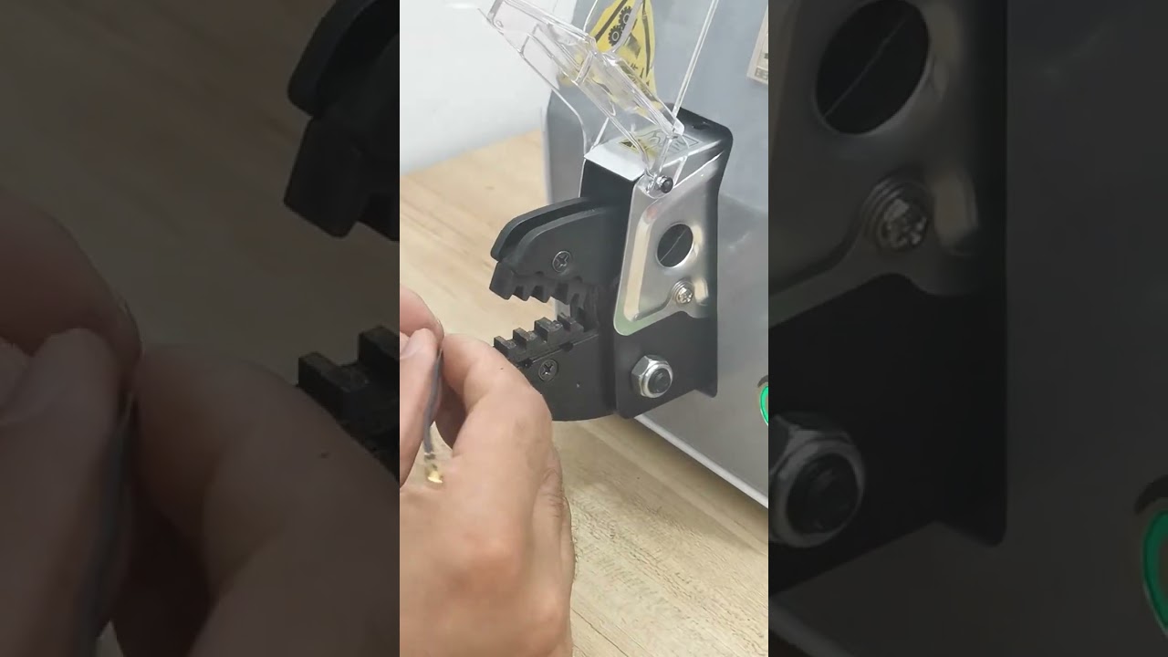 Electric Terminal Crimping Machine for Various Terminals, Including Ferrules #factory #machine