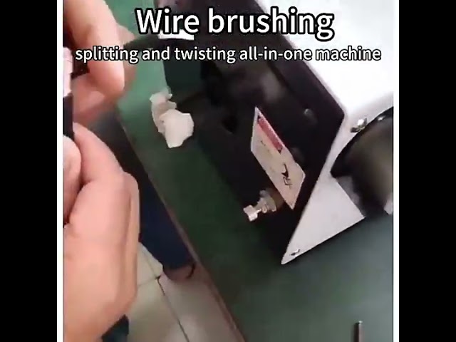 Semi-Auto 220V Wire Brushing and Twisting Machine
