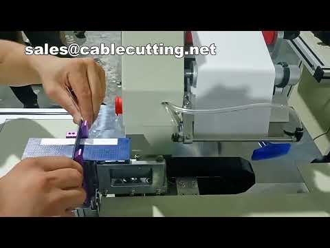 Wire Labeling Machine  Servo Fold Over Label Applicator