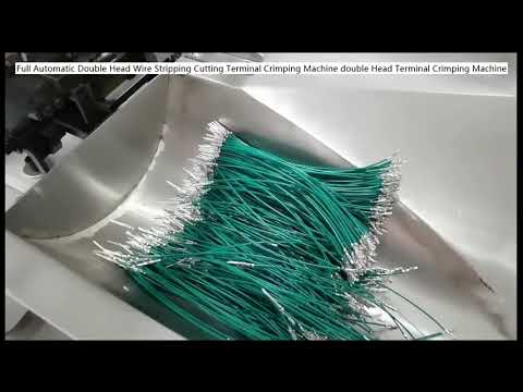 Full Automatic Double Head Wire Stripping Cutting Terminal Crimping Machine