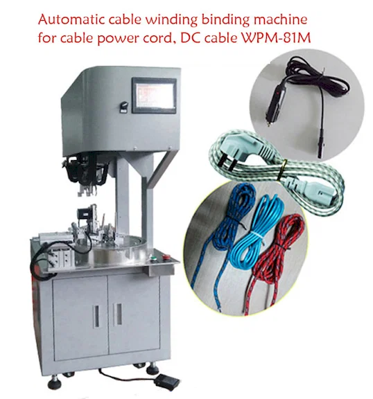 Bobinadora Automática de Cable de Alimentación/Cable DC WPM-81M - Máquina Automática de Bobinado y Atado de Cables