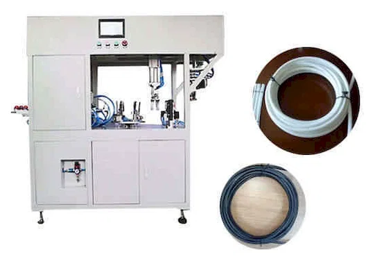 Máquina Automática de Corte, Bobinado y Atado con Precinto (Twist Tie) de Cables WPM-CRO - Máquina Automática de Corte, Bobinado y Atado