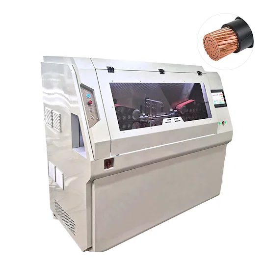 Peladora y Cortadora de Cables de Servicio Pesado (Calibre Grande) - Máquina de Corte y Pelado de Cables